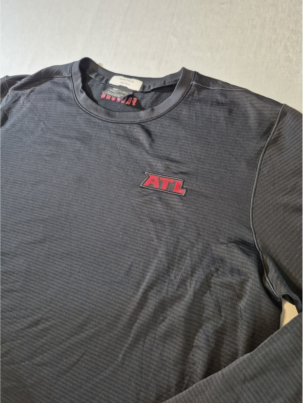 TEAM ISSUED Nike Dri-Fit Atlanta Falcons Nick Perry NFL  Sz XL Black Pullover